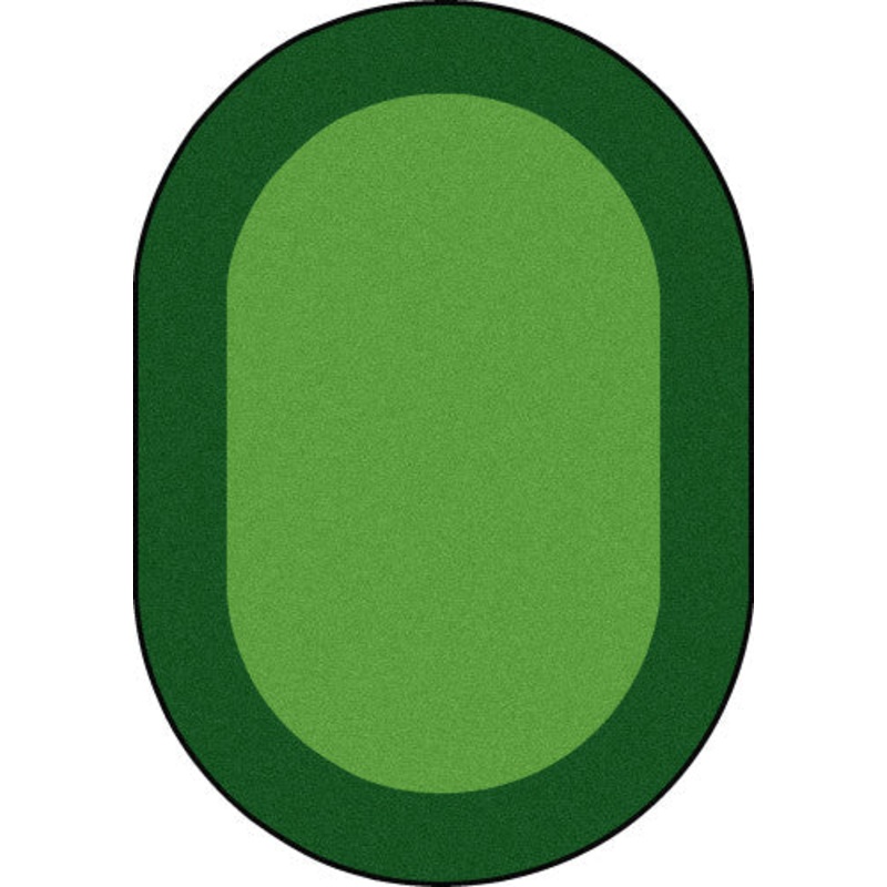 All Around Rug, 10’9″ x 13’2″ Oval, Green