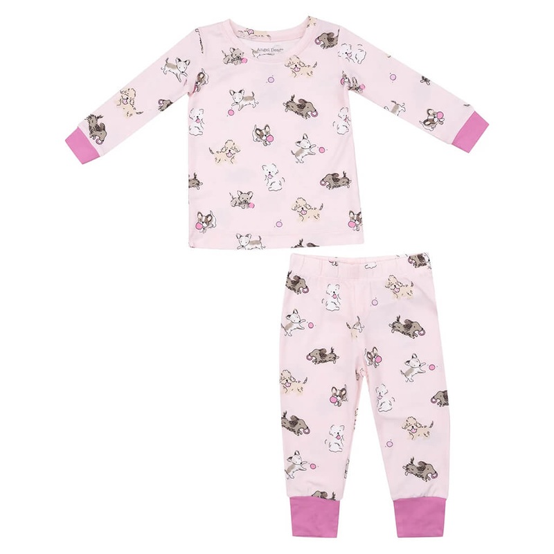 Angel Dear Long-Sleeve Pajama Set Fluffy Puppies