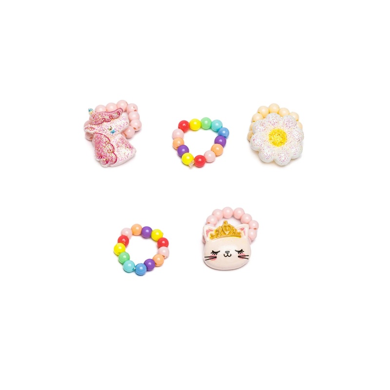 Great Pretenders Flower, Kitty, Unicorn Elastic Ring Set