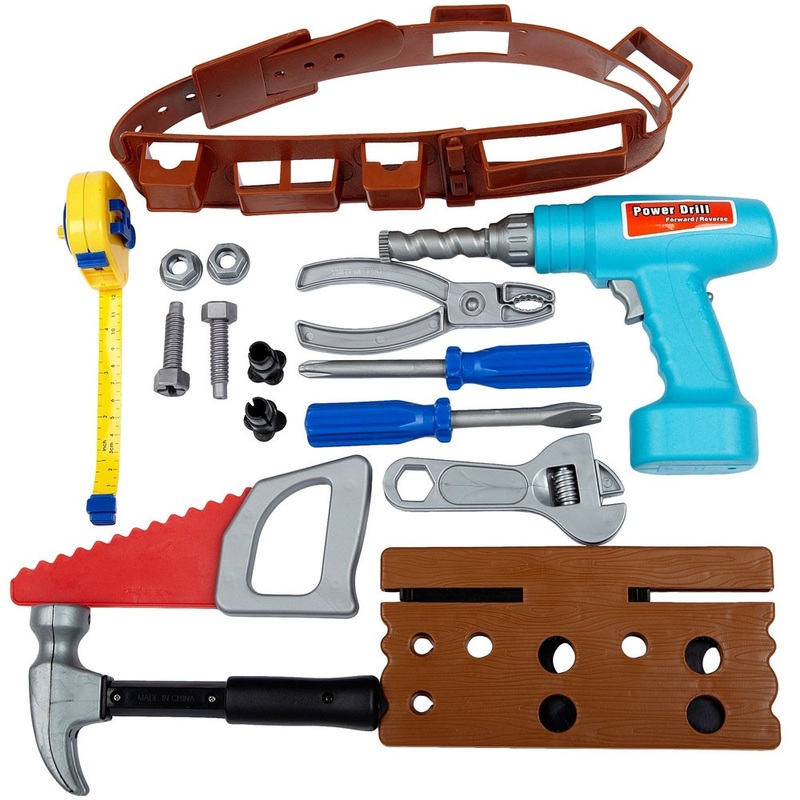 Pretend & Play Work Belt Tool Set
