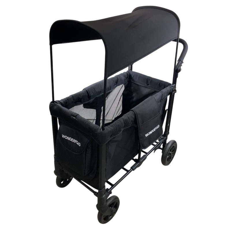 Wonderfold W2 Original Multifunctional Double Stroller Wagon, 2023, Black