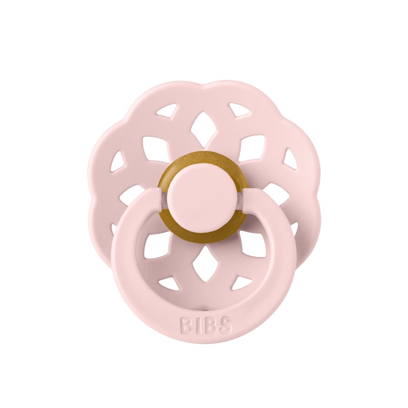 BIBS Boheme Pacifier 1-Pack Round Latex – Size 2 – Blossom