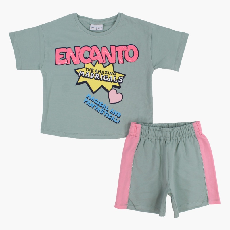 Girls Cotton 2-Piece Outfit Set – Encanto Print