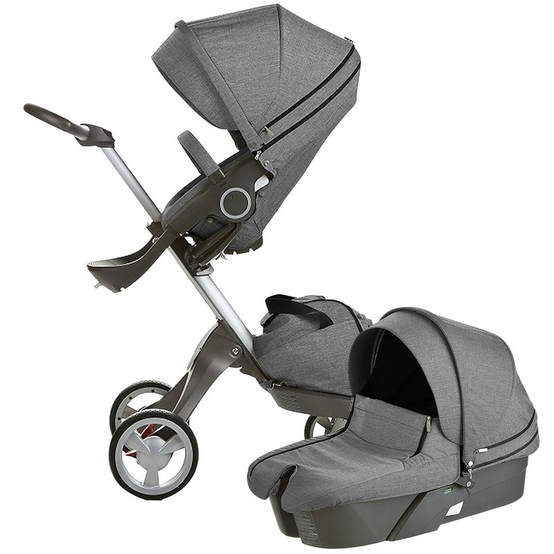 Stokke XPLORY Newborn Stroller – Black Melange