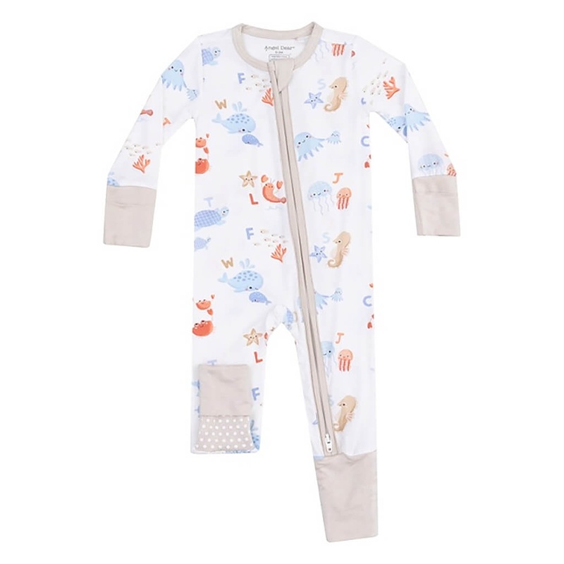 ADR Zipper Romper – Coastal Abcs
