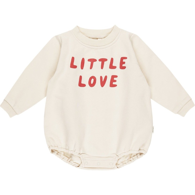 Quincy Mae Crewneck Bubble Romper || Little Love