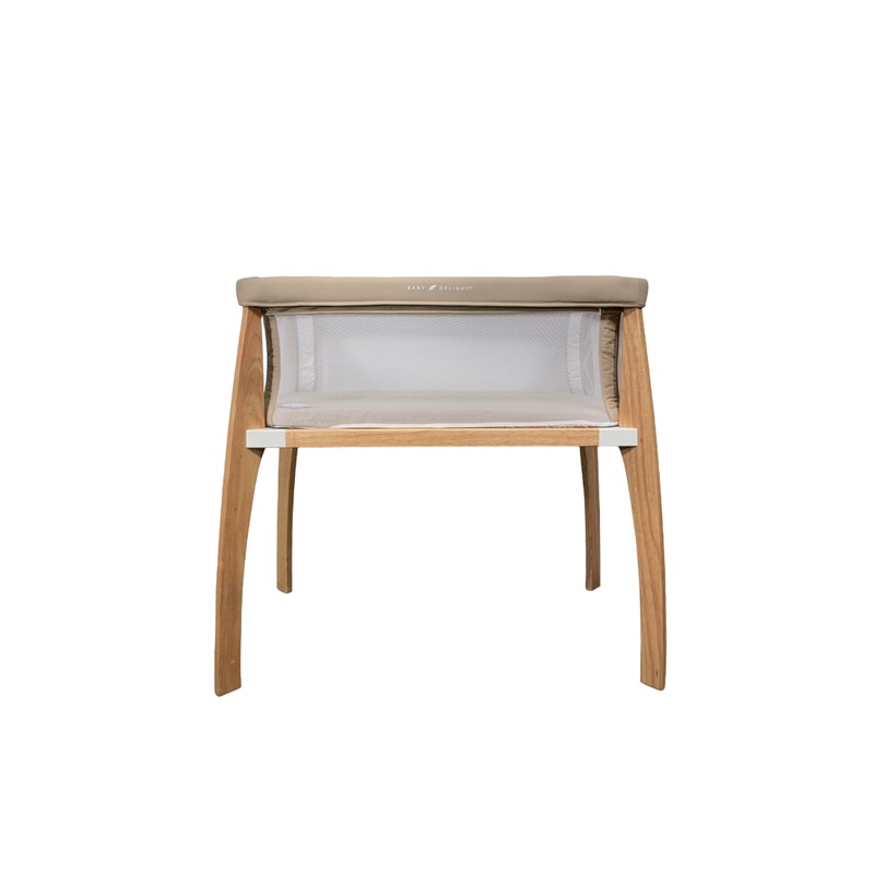 Baby Delight Heirloom Willow Organic Wooden Bassinet, Organic Oat