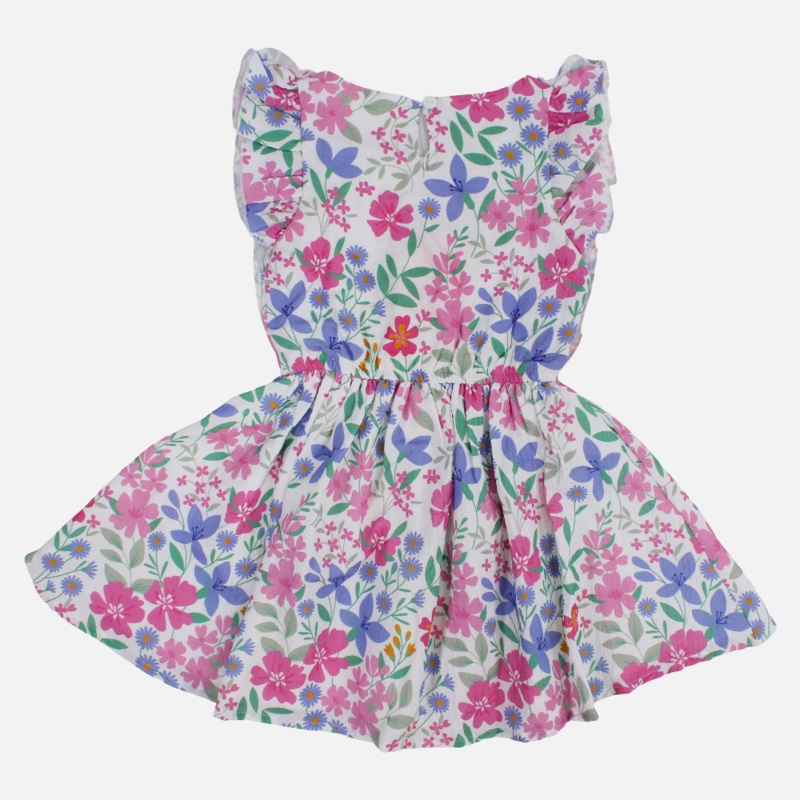 Girls Cotton Dress  Floral Printed