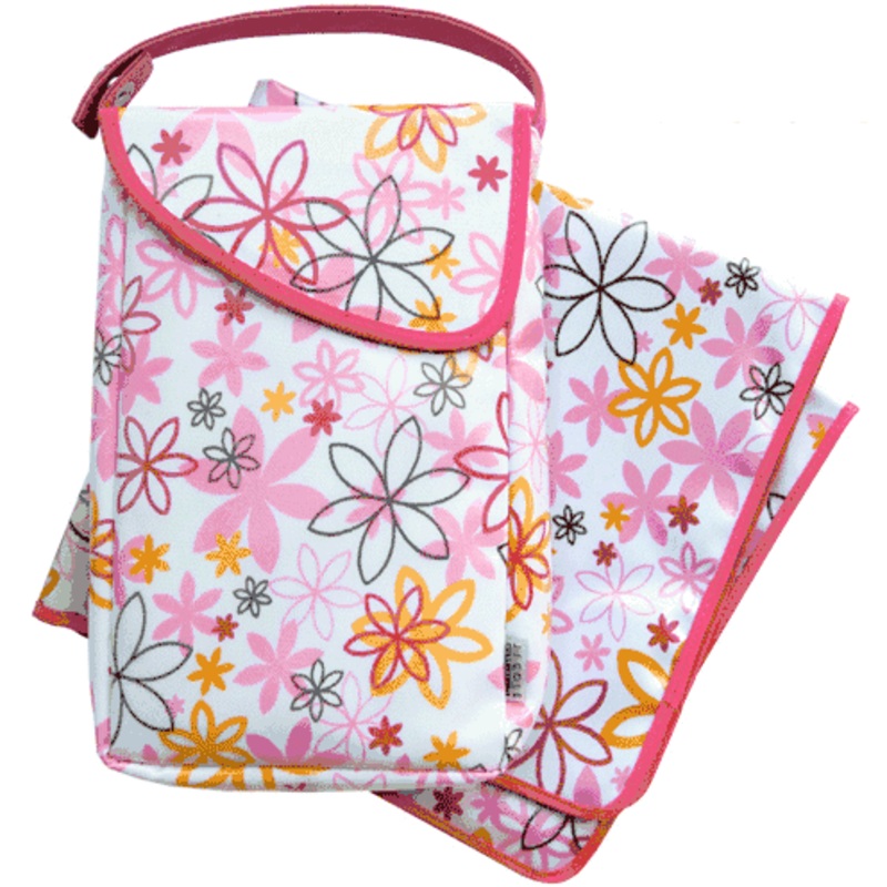 JJ Cole Diaper & Wipes Pod in Pink Craze