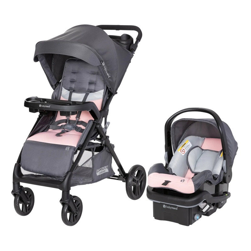 Passport Bassinet Travel System with EZ-Lift PLUS Car Seat- Dash Pink