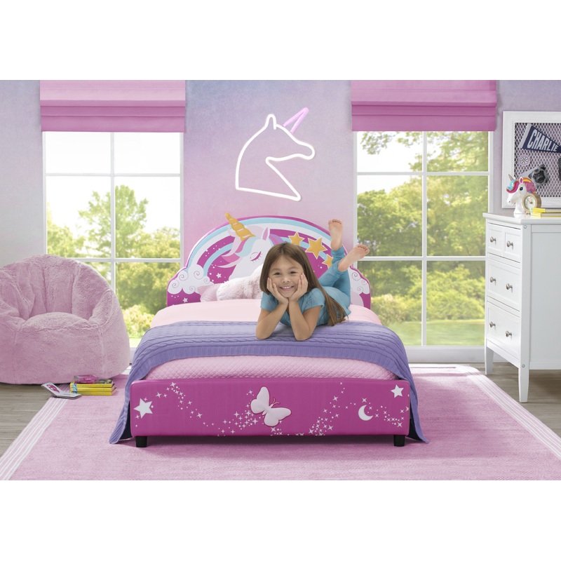 Unicorn Upholstered Twin Bed