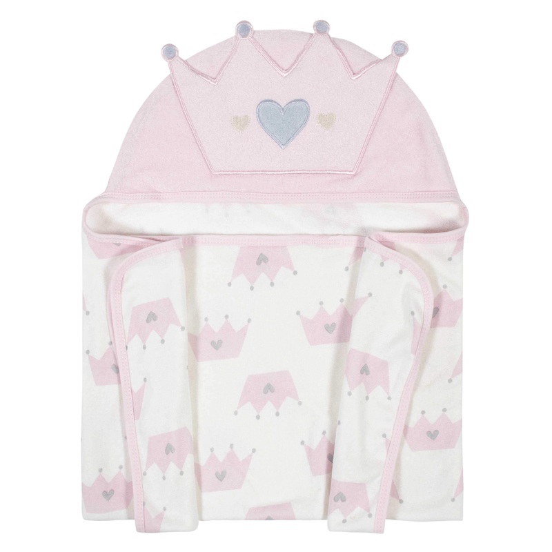 Baby Girls Princess Hooded Bath Wrap
