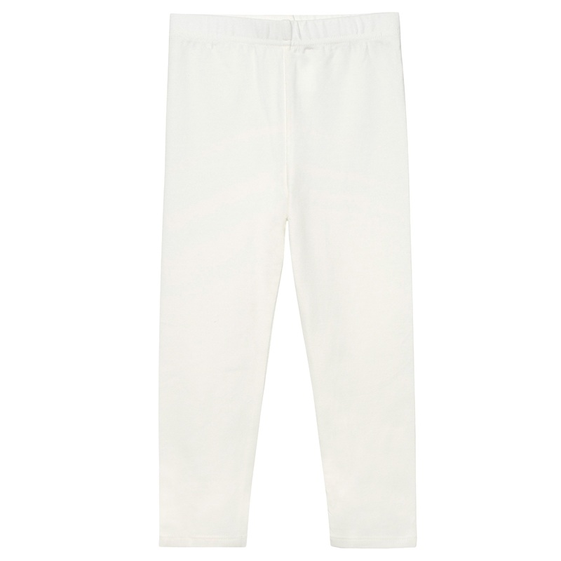 Infant Girls White Leggings, 12M