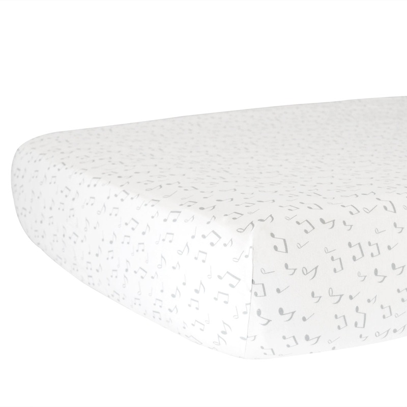 Hello Spud Organic Cotton Fitted Crib Sheet – Music Notes