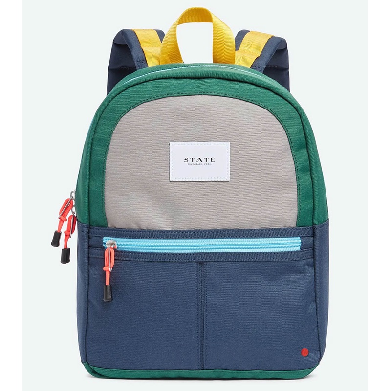 State Bags Mini Kane Travel Kids Backpack – Green/Navy