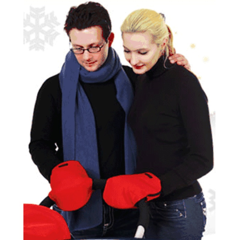 Hajour Hari Stroller Hand Muff in Cherry Red