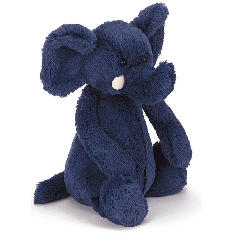Jellycat Bashful Blue Elephant, 7″