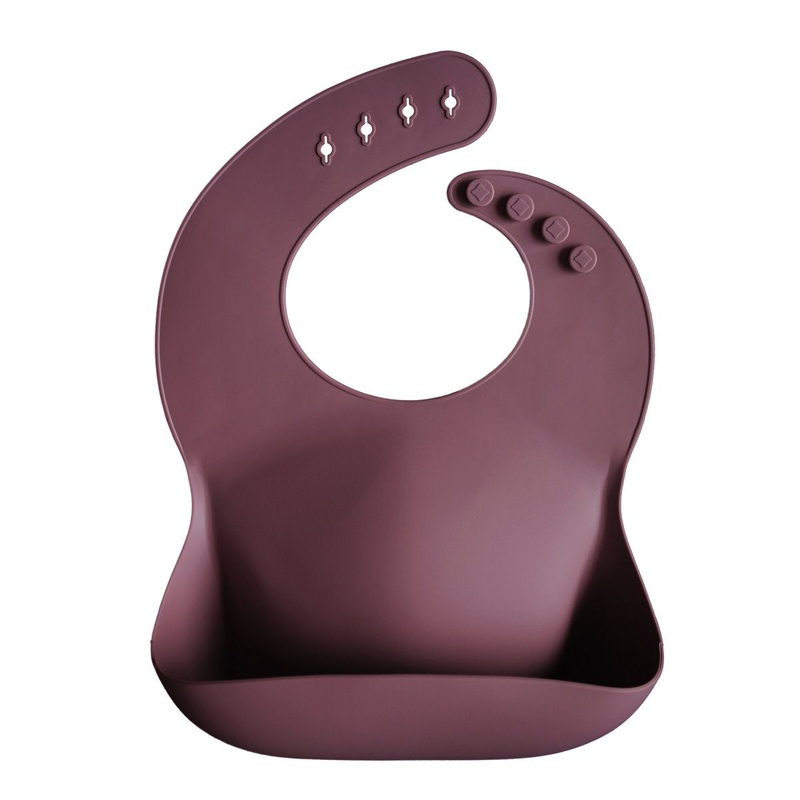 Silicone Bib – Dusty Rose