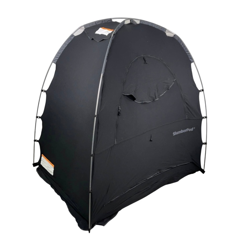 SlumberPod 3.0 Sleep Canopy with Fan, Black with Gray Accents
