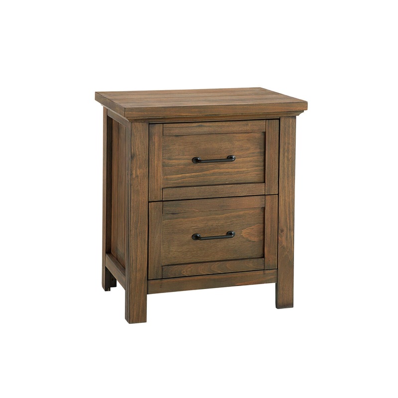 Westwood Westfield 2 DRAWER NIGHTSTAND Harvest Brown