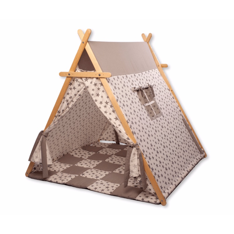White Stars Play Tent and Play Mat