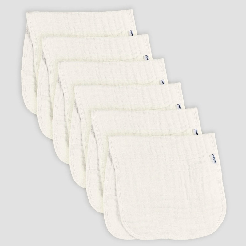 Baby 6pk Burpcloths – Off-White
