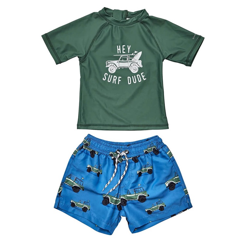 Baby Short Sleeve Set Surf Safari