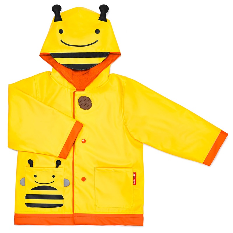 Skip Hop Zoo Little Kid Raincoat, Small (2) – Bee