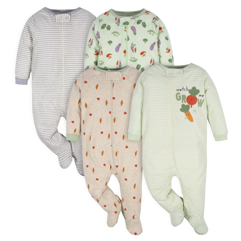4-Pack Baby Neutral Happy Veggies Sleep ‘N Plays