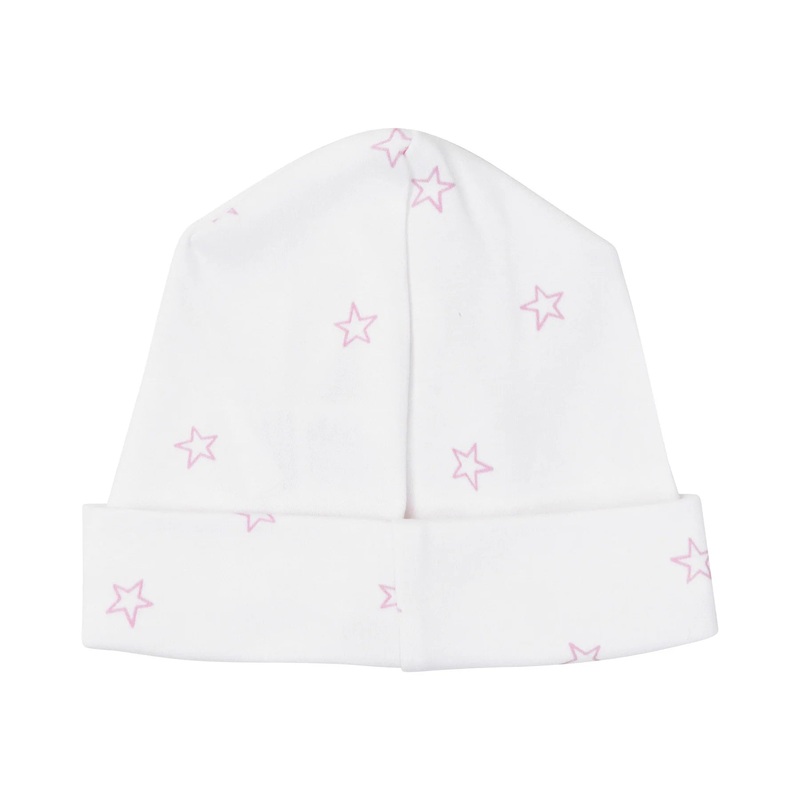 Tiny Stars Receiving Hat – Light Pink