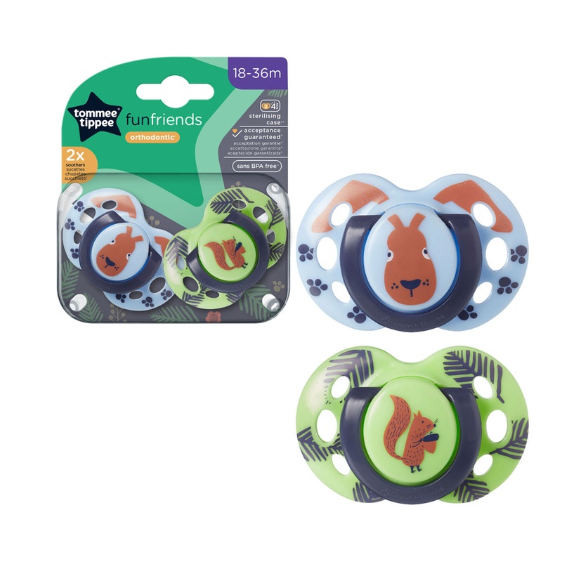 Tommee Tippee Fun Style Soother 2-Pack (18-36m)