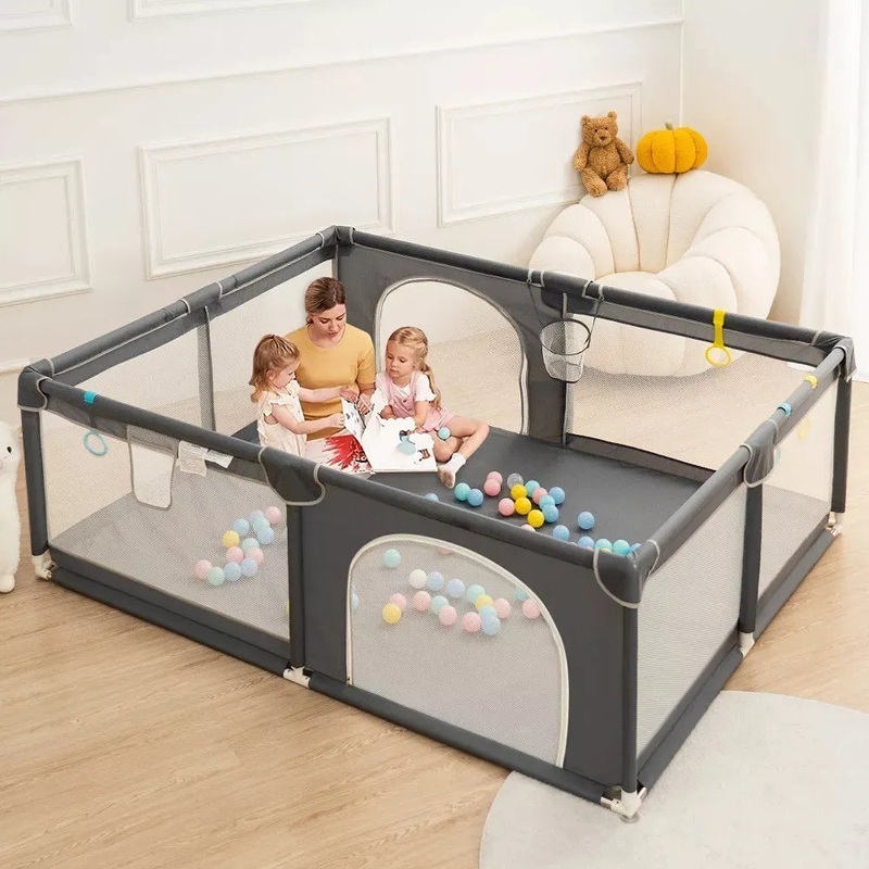 79″x79″ 4-Panel Baby Playpen