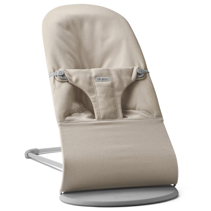 BabyBjorn Bouncer Bliss Woven Melange, Light Beige