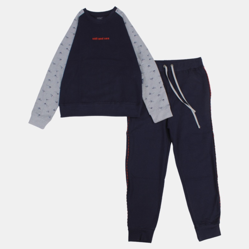 Boys Pajama  Navy “Sail and Sea”