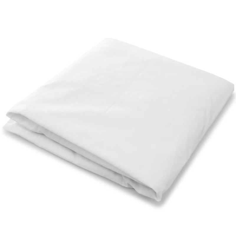 Spot On Square Organic Fitted Crib Sheet – White