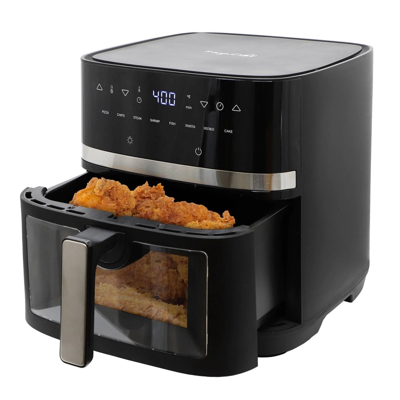 8qt. Digital Electric Air Fryer with Transparent Window