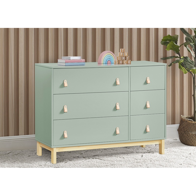 babyGap Legacy 6 Drawer Dresser with Leather Pulls and Interlocking Drawers