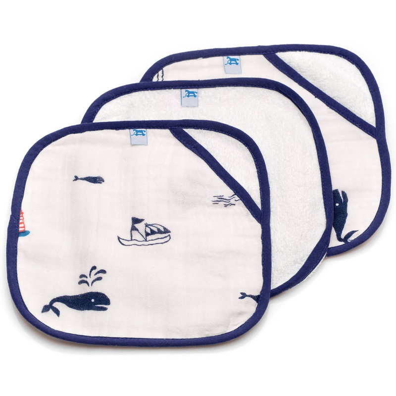 Little Unicorn 3 Pack Cotton Washcloth Set