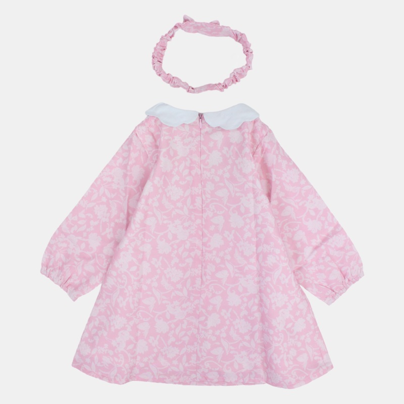 Baby Girls Long-Sleeved Dress  Pink
