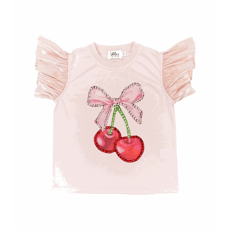 Crystal Cherry Ruffle T-shirt
