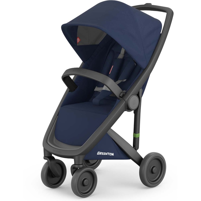 Greentom Classic Stroller – Black/Blue