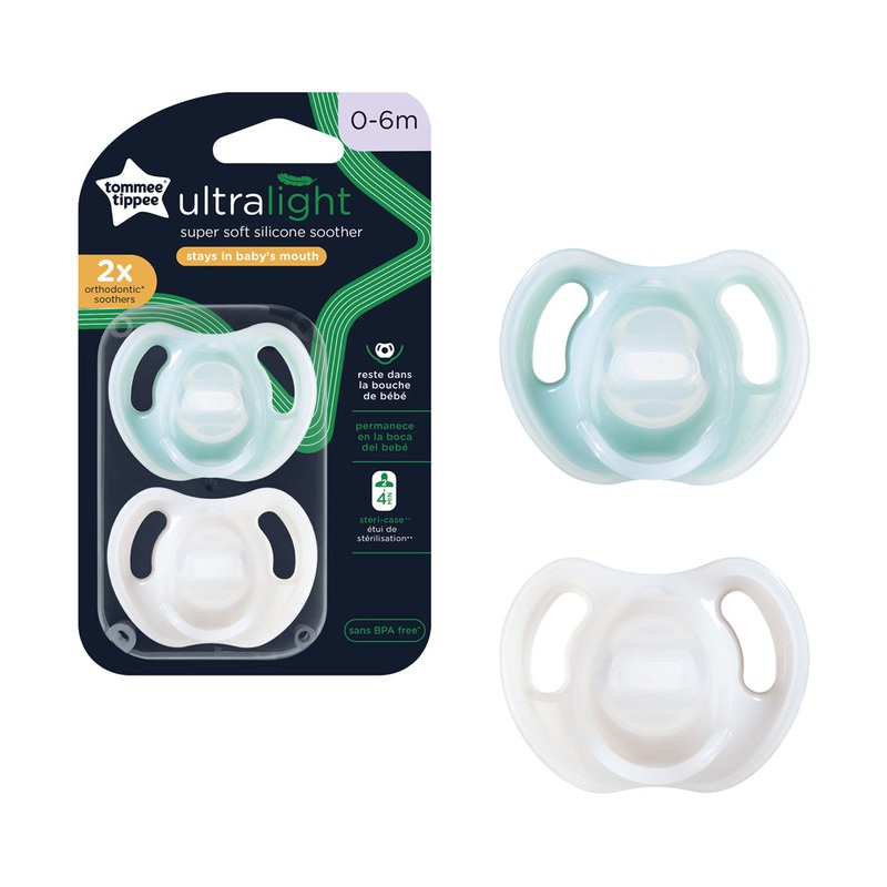 Tommee Tippee Ultra-Light Soothers (0-6M)  Pack of 2
