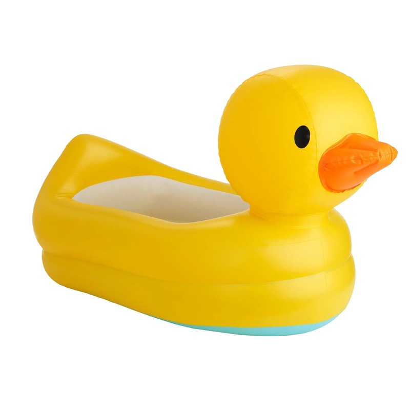 White Hot Inflatable Duck Safety Baby Bath Tub