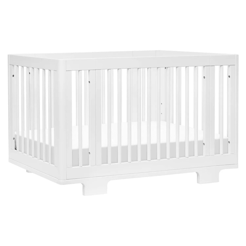 Yuzu 8-in-1 Convertible Crib w/All-Stages Conversion Kits – White
