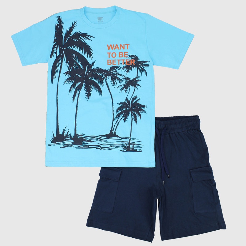 Tropical Short-Sleeved Pajama