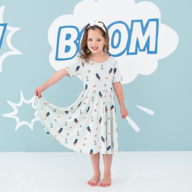 Twirl Dress in Superman