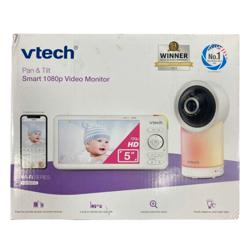 VTech RM5866HD 5″ Smart Wi-Fi 1080p Pan & Tilt Video Baby Monitor