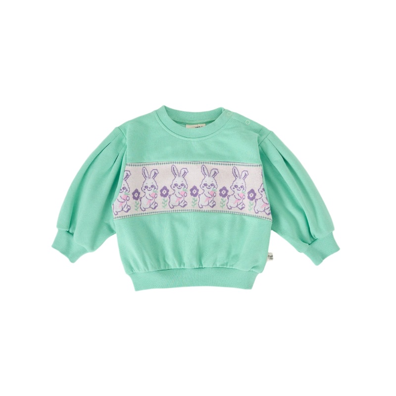 Goldie & Ace – Hazel Puff Sleeve Bunny Sweater | Mint