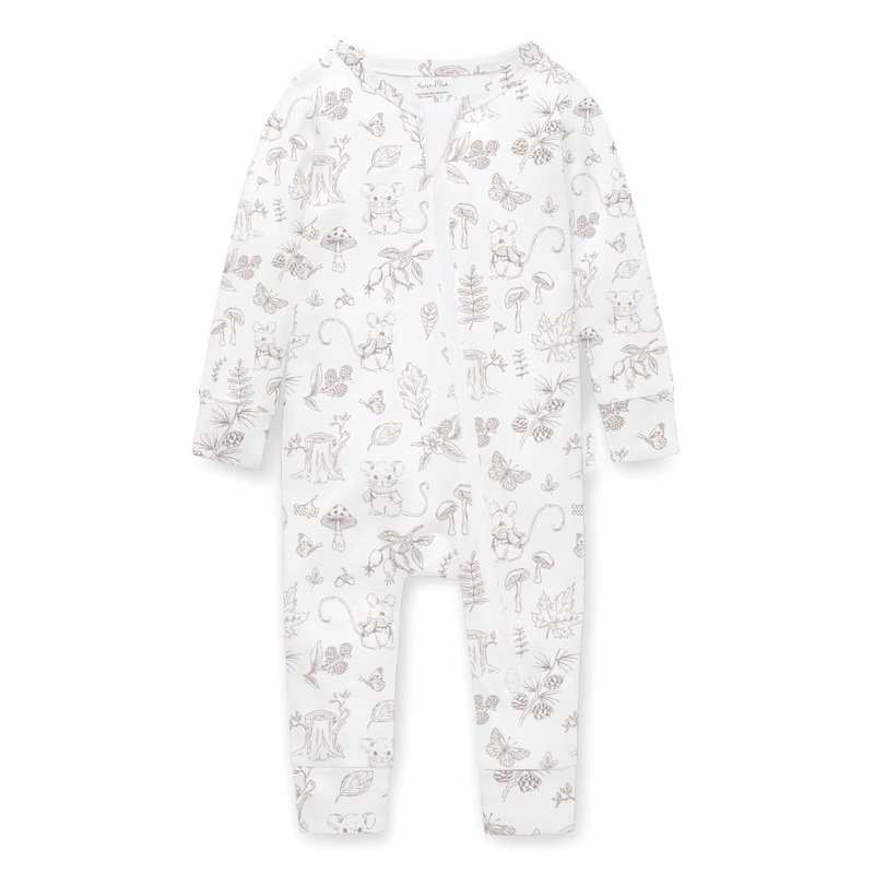 Aster & Oak – Woodland Mouse Zip Romper