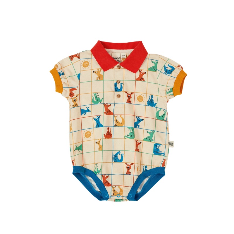 Goldie & Ace – Hopscotch Polo Romper